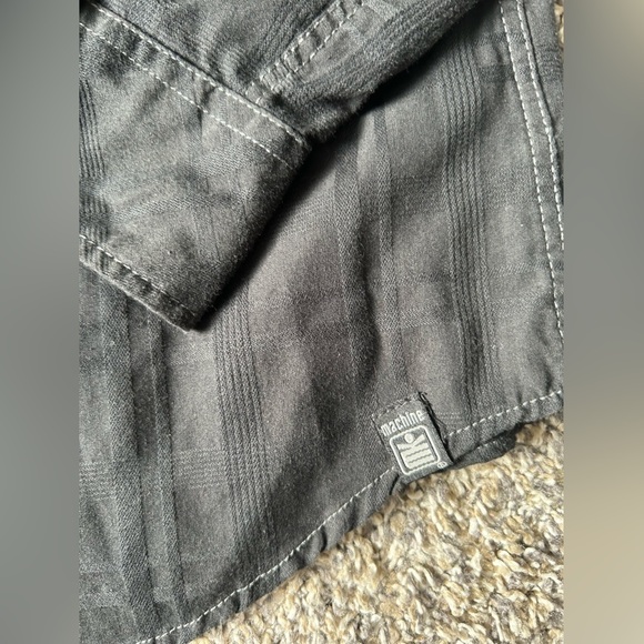 5/$25 MK machine Push the Limit men’s black button up shirt size XL - Picture 3 of 7